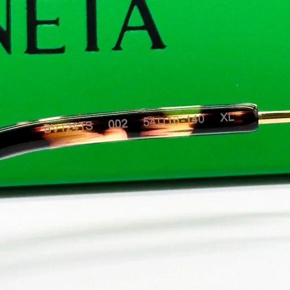 NEW BOTTEGA VENETA BV1241S 002 SUNGLASSES WOMEN HAVANA CAT EYE SUNGLASSES